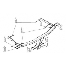 Фаркоп Motodor для Renault Megane III 2008-2013 91708-A.05