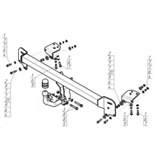 Фаркоп Motodor для Toyota Camry 2001-2006 92516-A.01