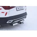 Фаркоп Kia Seltos 2020 с накладкой из нержавейки съемный квадрат PT Group