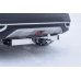Фаркоп Kia Seltos 2020 с накладкой из нержавейки съемный квадрат PT Group