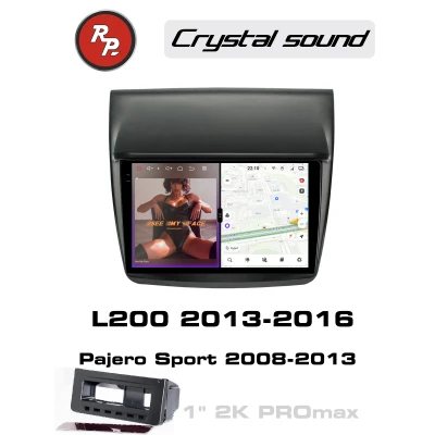 Автомагнитола RedPower 85038BCPROmax для Mitsubishi L200 (09.2013-02.2016), Pajero Sport (08.2008-09.2013) с рамкой под Б/К