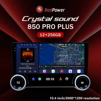 Автомагнитола RedPower 850 PROplus 12/256 Гб 9 дюймов с крутилками (без рамки и проводки)