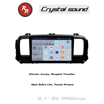 Автомагнитола RedPower 85075PROmax для Citroen Jumpy (2016+), Peugeot Traveller, Expert (2017+), Opel Zafira Life (2019+), Toyota PROACE (03.2016-н.в.)