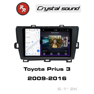 Автомагнитола RedPower 85189 для Toyota Prius 3-поколение XW30 (01.2009-04.2016) Black под левый руль