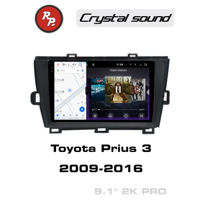 Автомагнитола RedPower 85189PRO для Toyota Prius 3-поколение XW30 (01.2009-04.2016) Black под левый руль