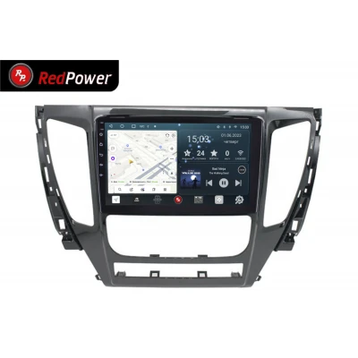 Автомагнитола RedPower 70424 для Mitsubishi Pajero Sport (07.2016-05.2021) МКП, L200 (2015-2019) с климат-контролем