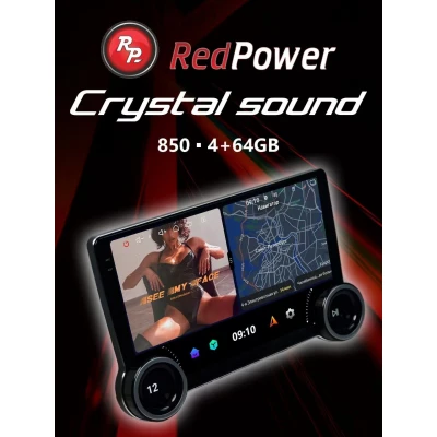 Автомагнитола RedPower 850 4/64 Гб 9 дюймов с крутилками (без рамки и проводки)