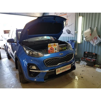 Установка охранного комплекса на базе StarLine s96BT GSM GPS на Киа Спортейдж 4 2019г.