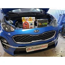 Установка охранного комплекса на базе StarLine s96BT GSM GPS на Киа Спортейдж 4 2019г.