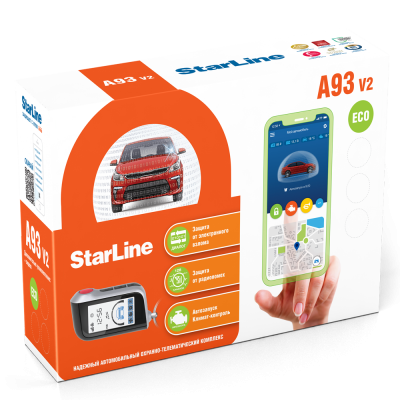 Автосигнализация StarLine A93 v2 2CAN+2LIN GSM eco