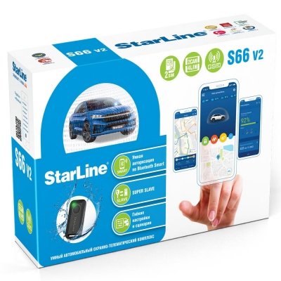 Автосигнализация StarLine S66 v2 BT 2can+4lin 2SIM GSM